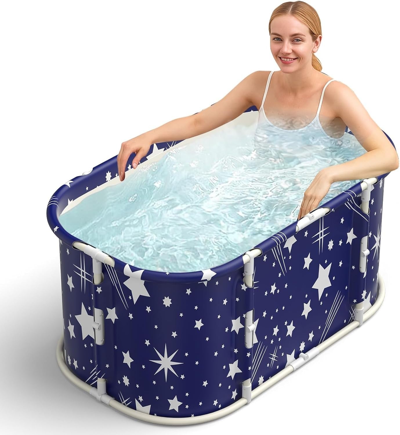Extra-Large Portable Foldable Bathtub for Adults Spa Hot & Ice Baths