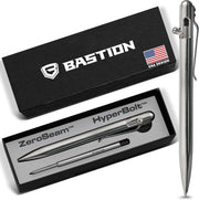 Luxury Slim Stainless Steel Black Ballpoint Pen – Bolt Action, Gift Ready