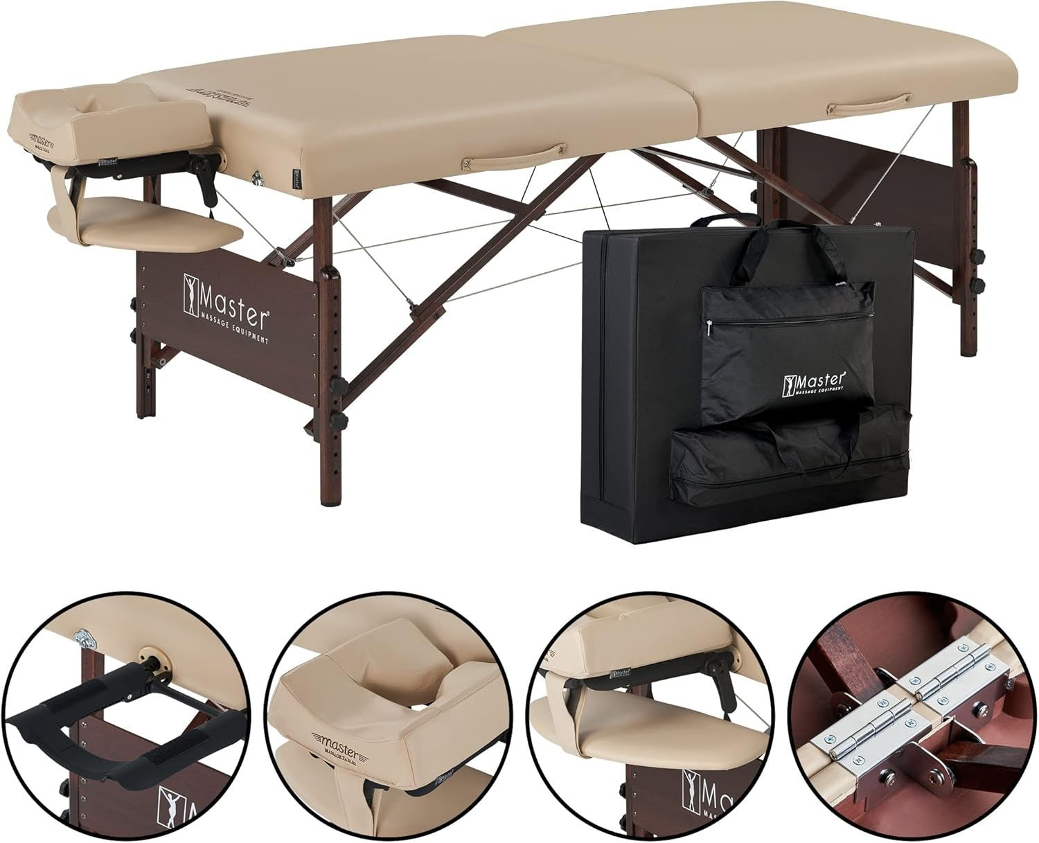 76cm Portable Massage Table Thick Foam Spa Beauty Bed Folding Therapy Couch