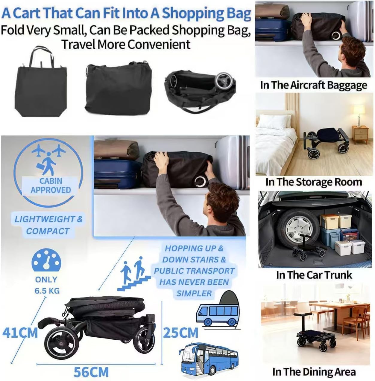 3in1 Baby Stroller Travel System Foldable Lightweight Toddler Buggy