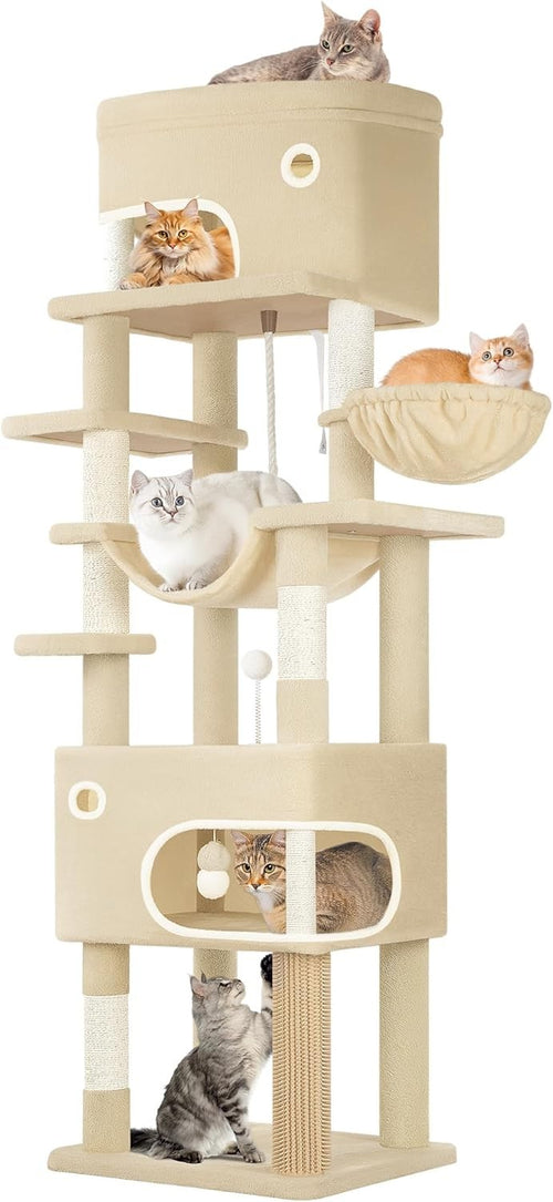 203cm Tall Cat Tree Tower XXL Multi-Level Scratching Posts Condos Large Cats