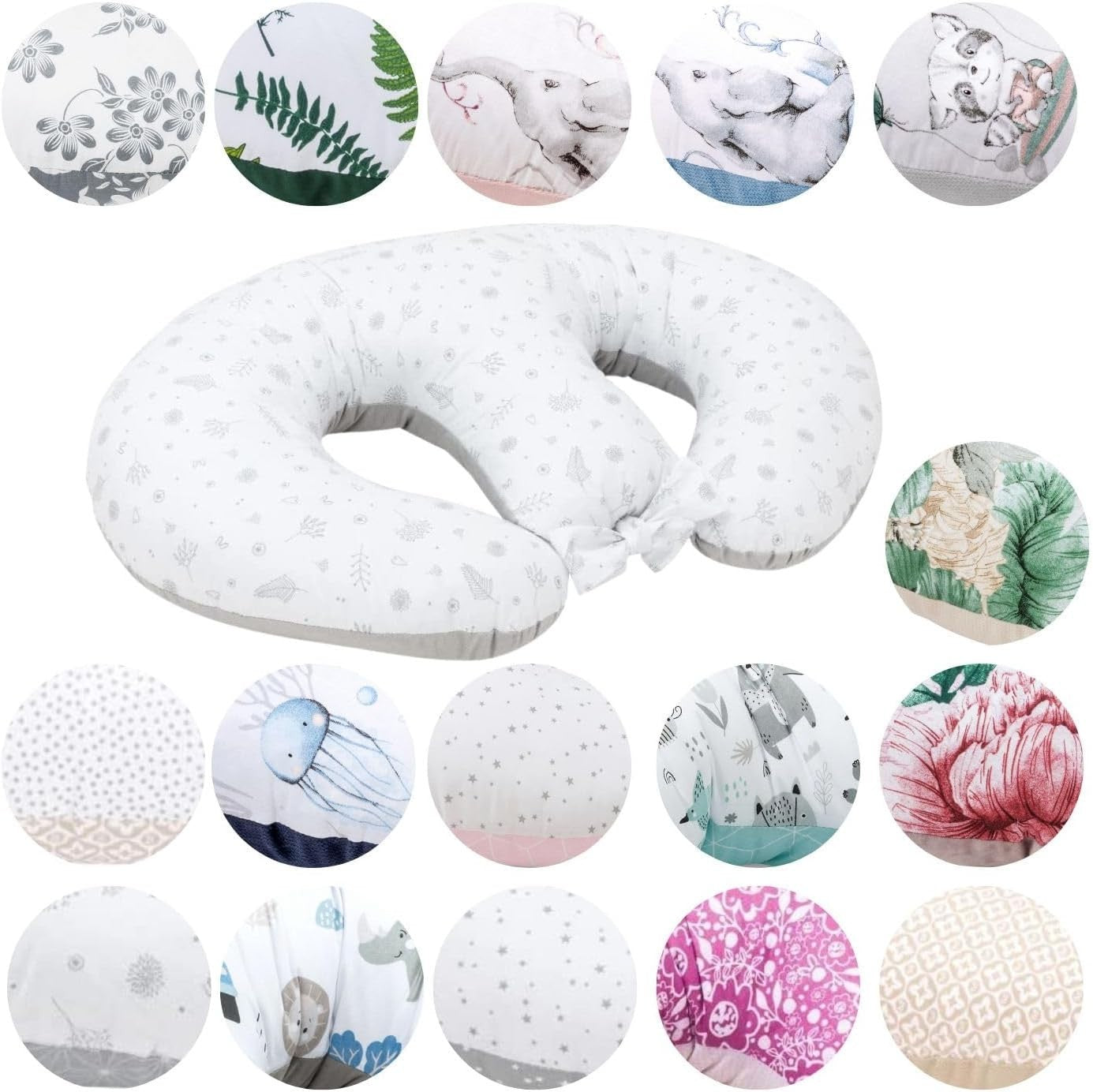 Pregnancy Pillow for Twins U Shaped Maternity Nursing Support Cotton