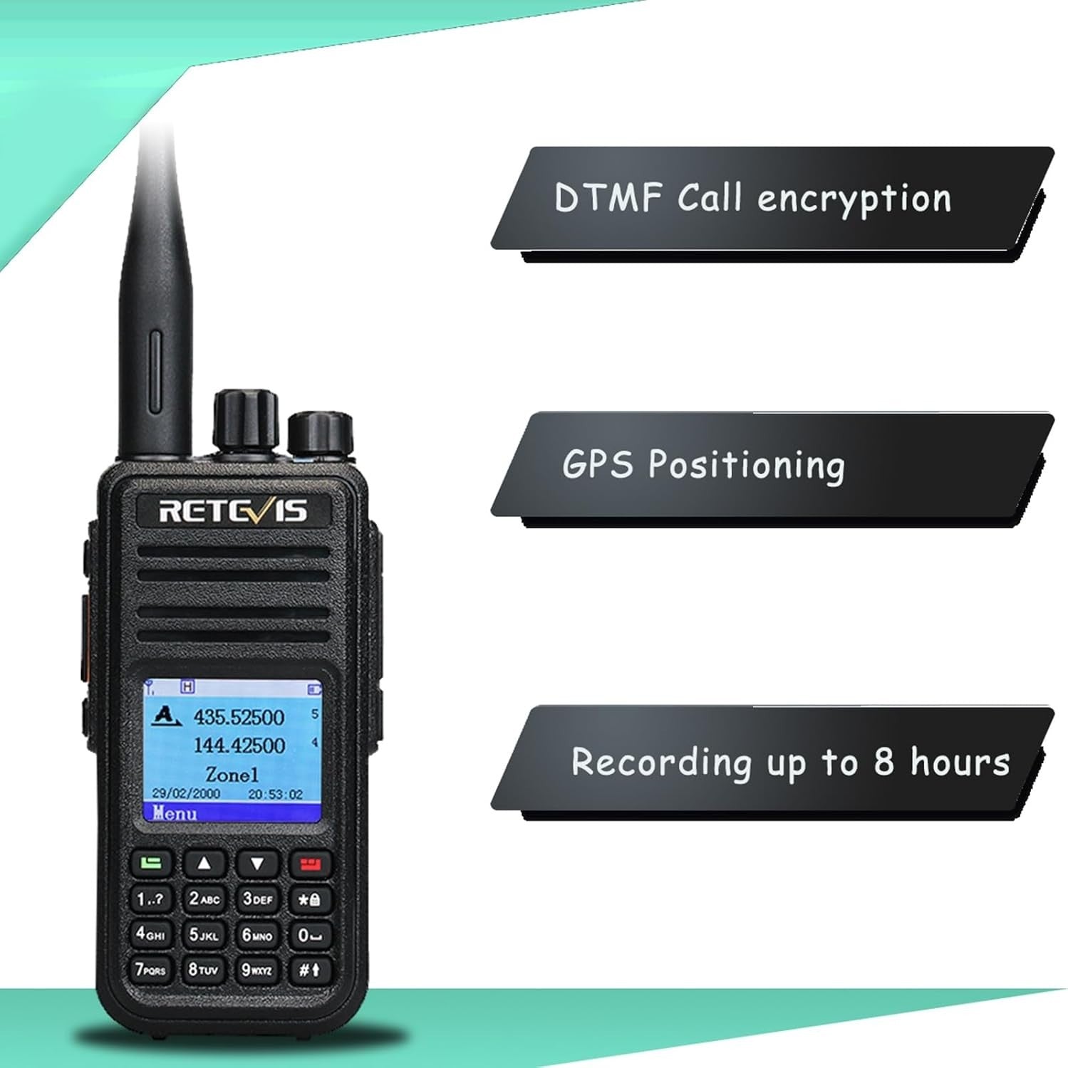 DMR Digital Analog Ham Radio GPS APRS Dual Band 3000 Channel Handheld