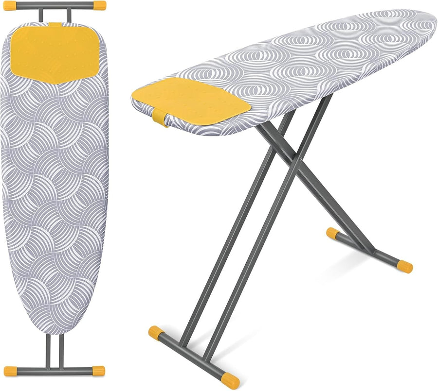 Extra Wide Ironing Board Height Adjustable Heavy Duty Foldable 135x46cm