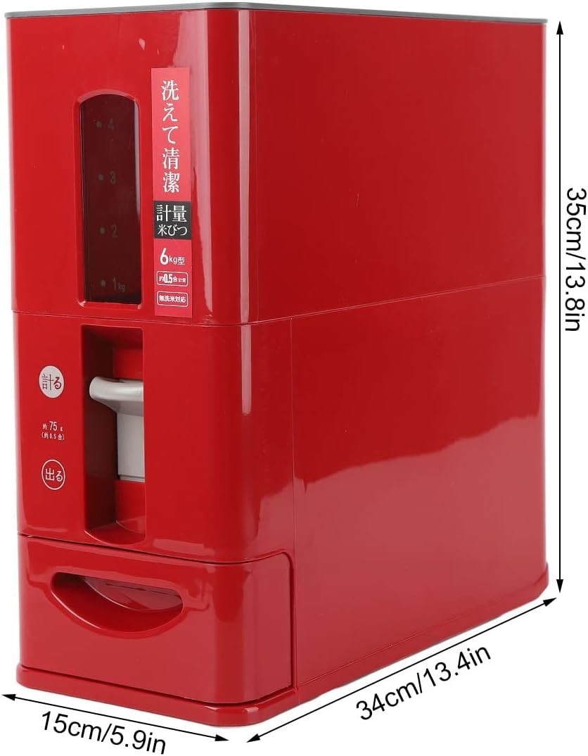 6KG Automatic Rice Dispenser Airtight Grain Storage Container