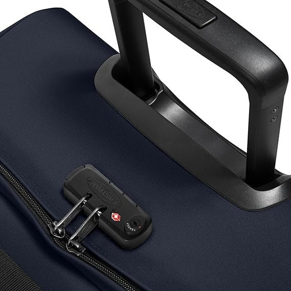 Large Soft Travel Suitcase Wheeled Trolley Double Compartment Vegan Luggage