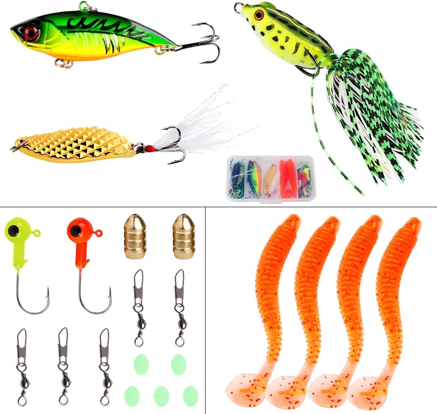 Telescopic Fishing Rod & Reel Combo Complete Kit for Travel & Beginners