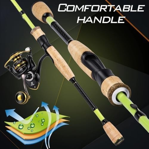 Lightweight 2-Piece Fishing Rod & Reel Set – Saltwater & Freshwater Kit