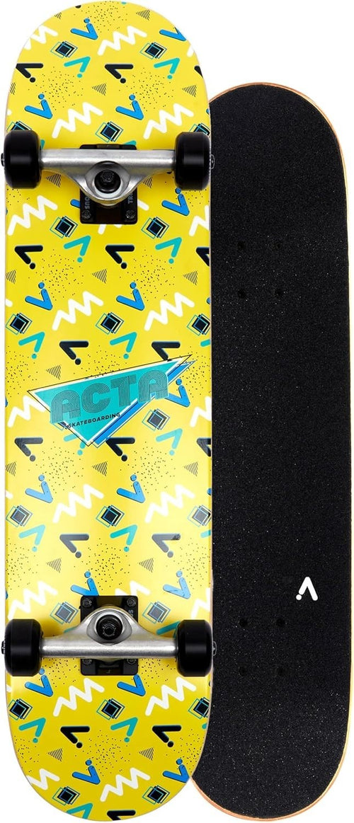 Complete Skateboard 7.75" Maple Wood Blue 52mm Polyurethane Wheels