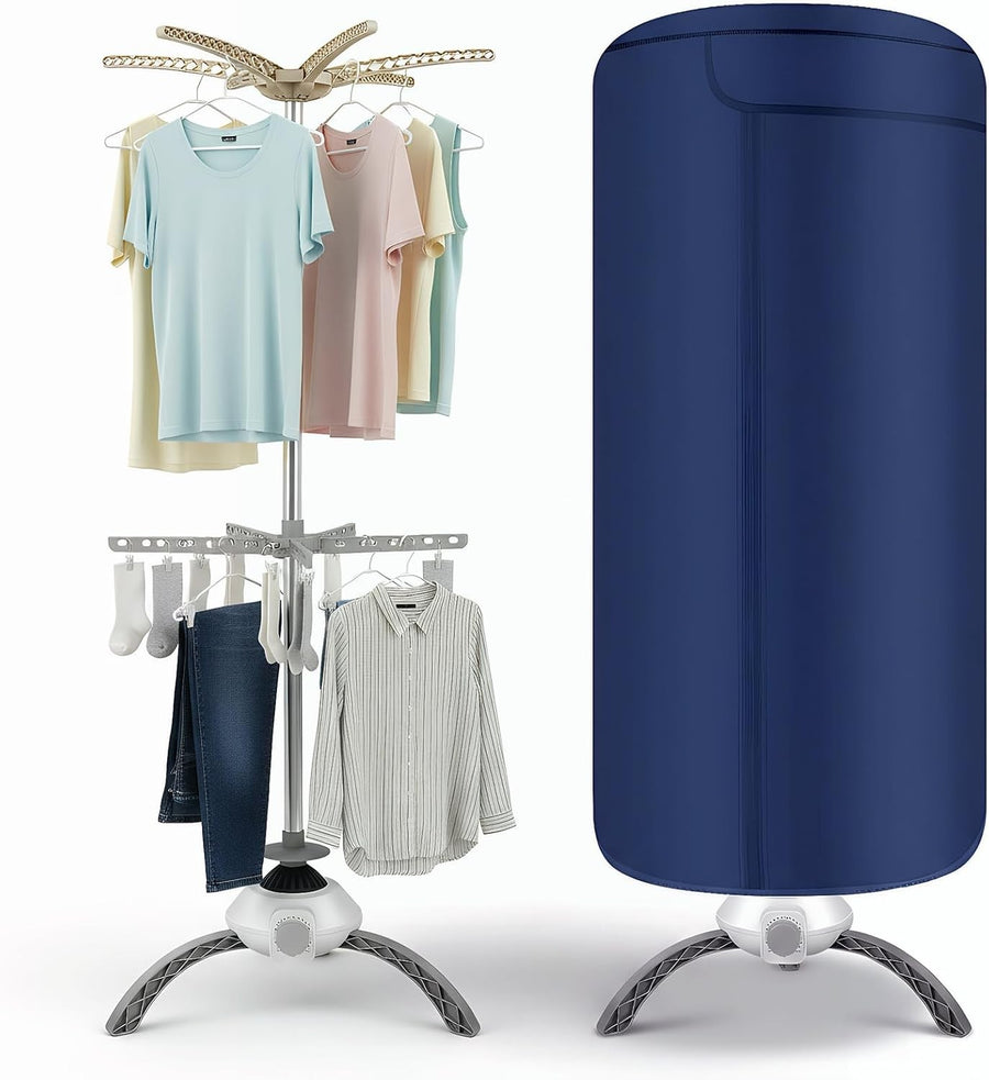 Portable Electric Clothes Dryer 1000W Hot Air Drying Pod 18kg Indoor