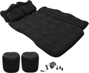 Car Air Mattress Back Seat Bed 170x110x14cm PVC Inflatable Travel Mat Black