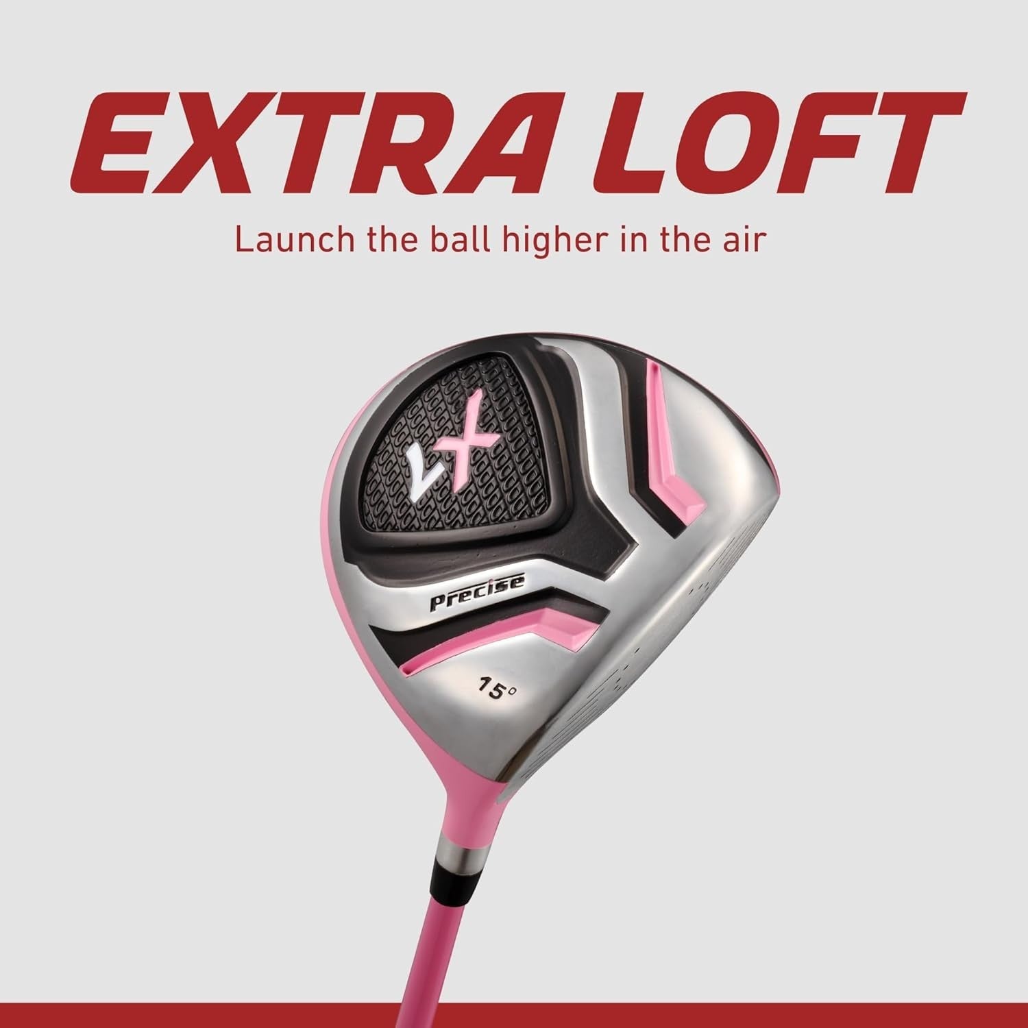 Kids Junior Golf Club Set Ages 3–5 Right Hand Graphite Stand Bag Pink