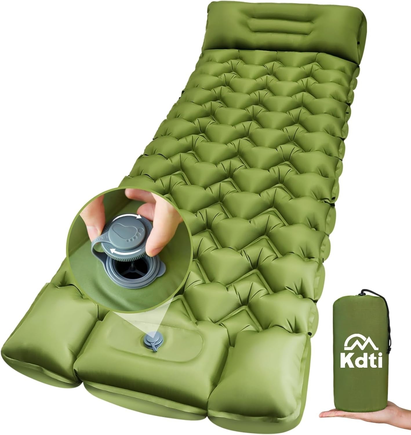 Single Inflatable Camping Mat 10cm Thick Portable Waterproof Sleeping Pad