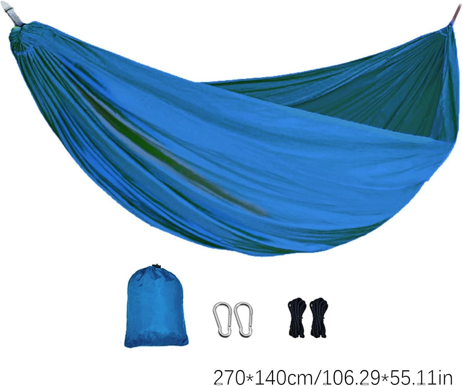 Camping Hammock Double/Single with Tree Straps – Tear-Resistant & Portable