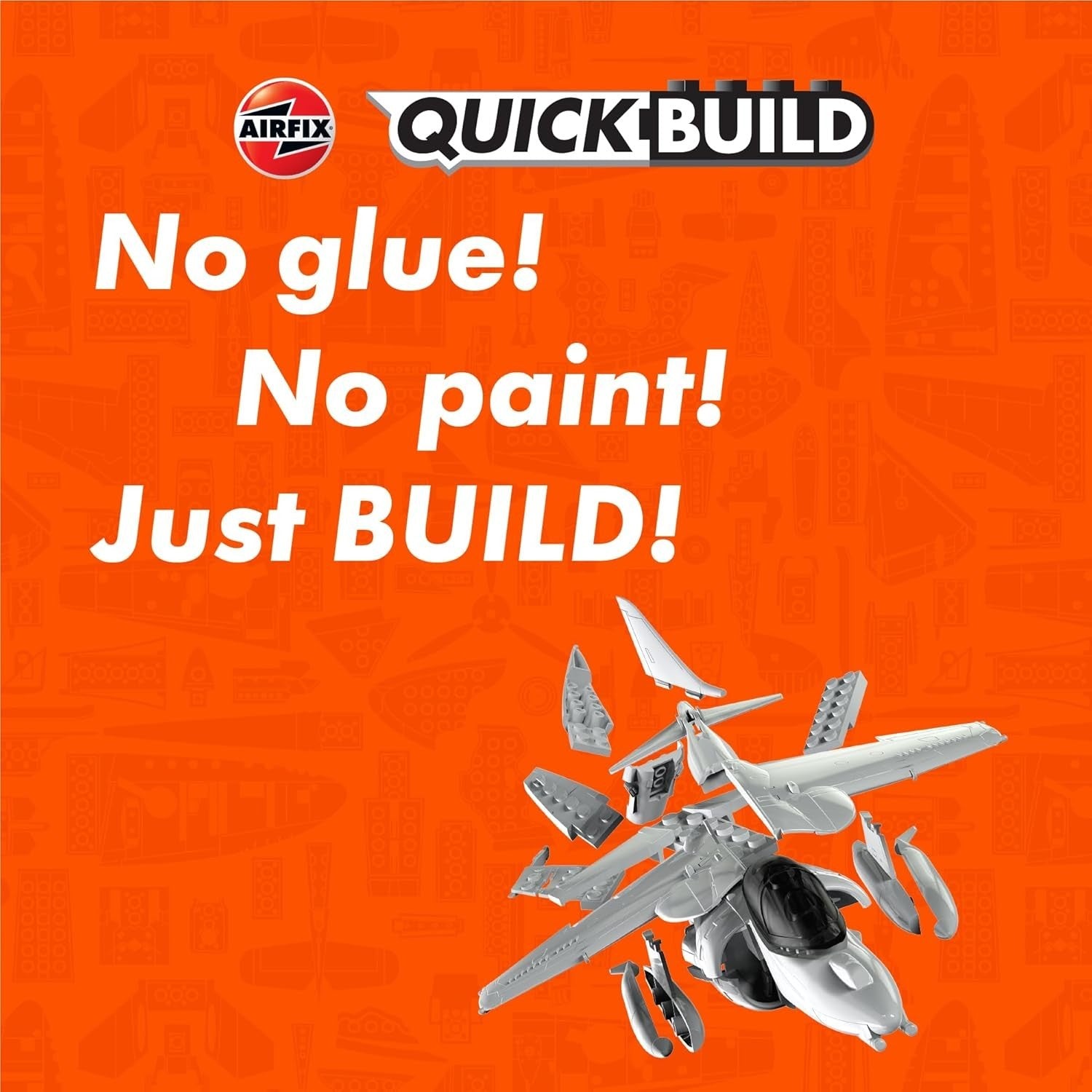 Harrier Quickbuild Model Aircraft Kit Kids 6+ Snap Build Plane Toy Gift