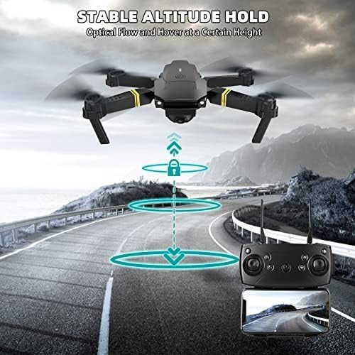 Foldable 4K HD Camera Drone with 3 Batteries, Altitude Hold & 3D Flip