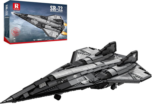 SR-72 Military Jet Building Blocks 1880Pcs Tactical Aircraft Model Toy