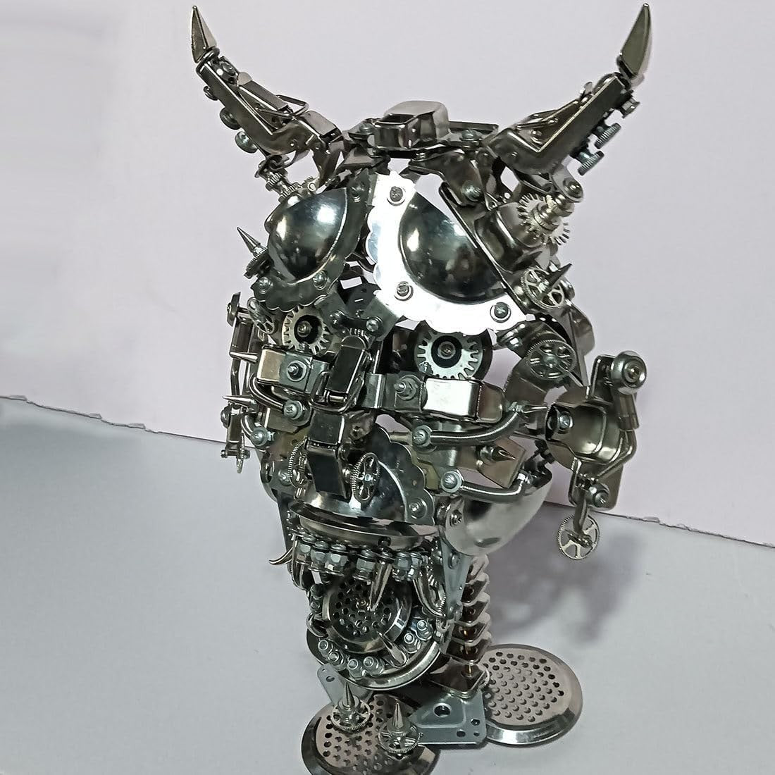 3D Metal Hannya Mask Puzzle 950PCS Steampunk DIY Wall Art Decor