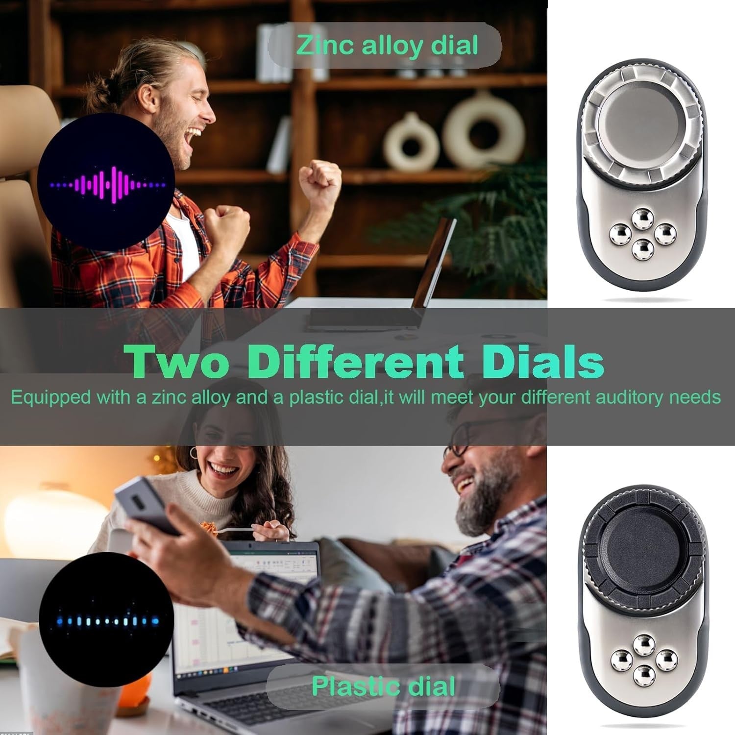 Metal Desk Fidget Toy Multi-Function Sensory Stress Relief Focus Tool