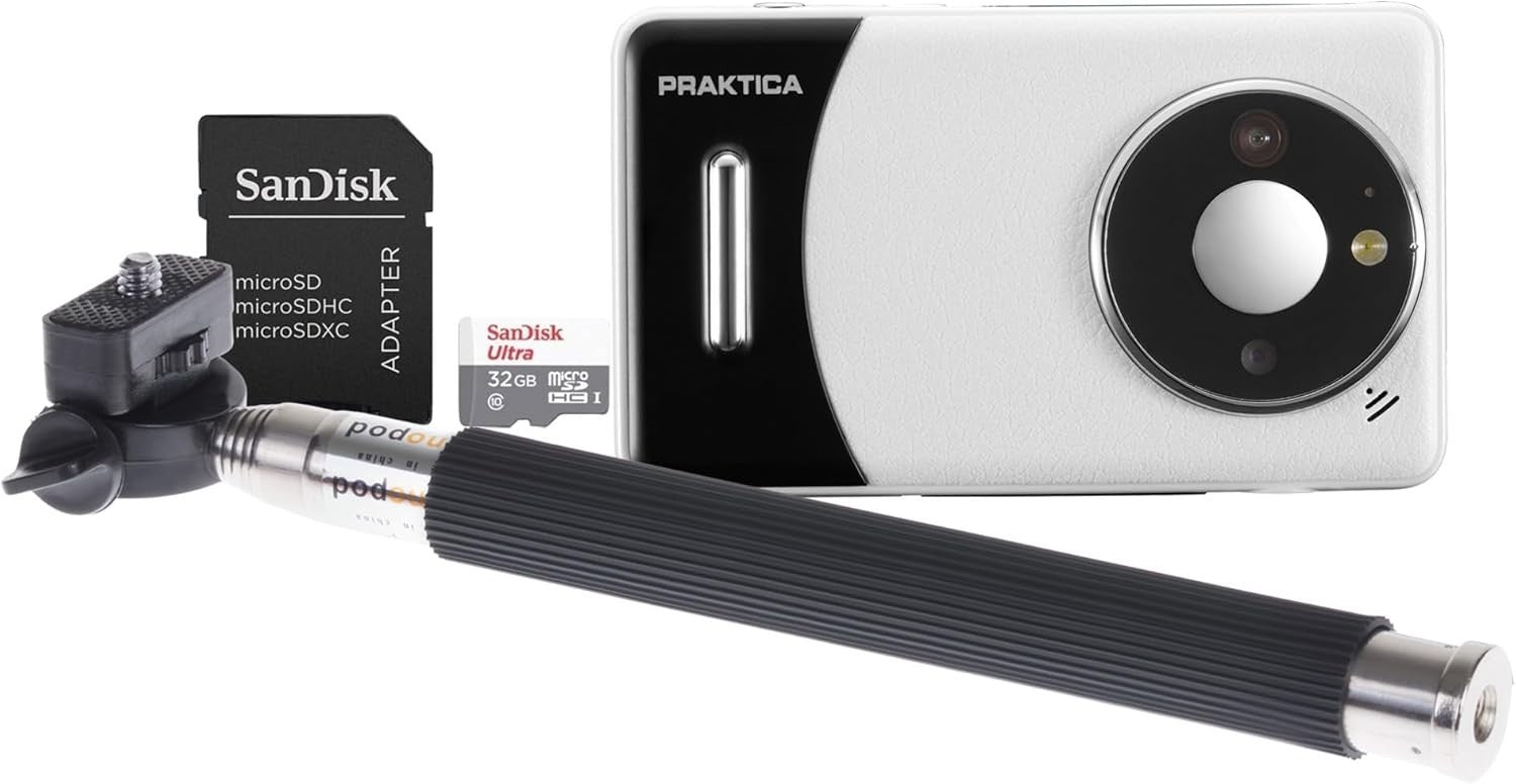 13MP Digital Camera 18X Zoom Full HD Selfie Kit White Camera