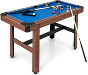 48in Mini Pool Table Wooden Billiards Game Set for Kids Family