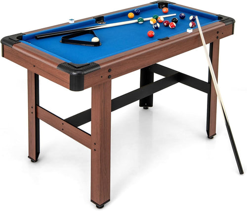 48in Mini Pool Table Wooden Billiards Game Set for Kids Family