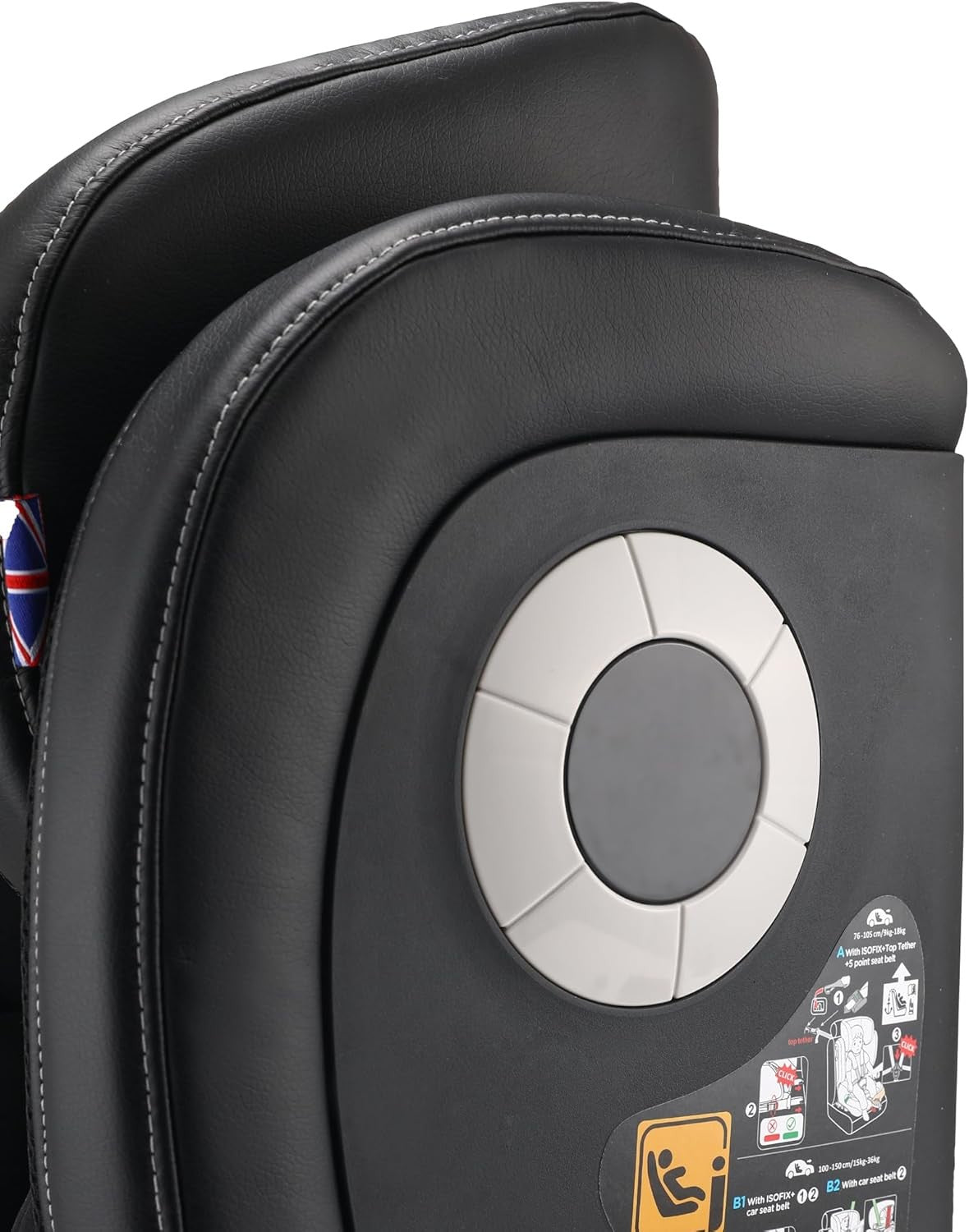 i-Size Child Car Seat ISOFIX 76–150cm 5-Point Harness High Back Booster
