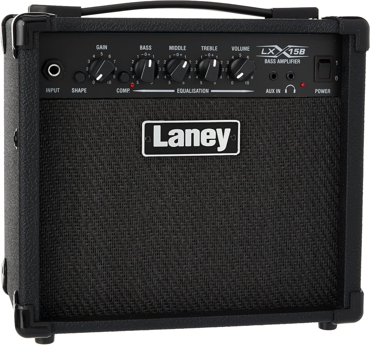 LX15B 15W Bass Guitar Amp Portable Combo with Headphone & AUX