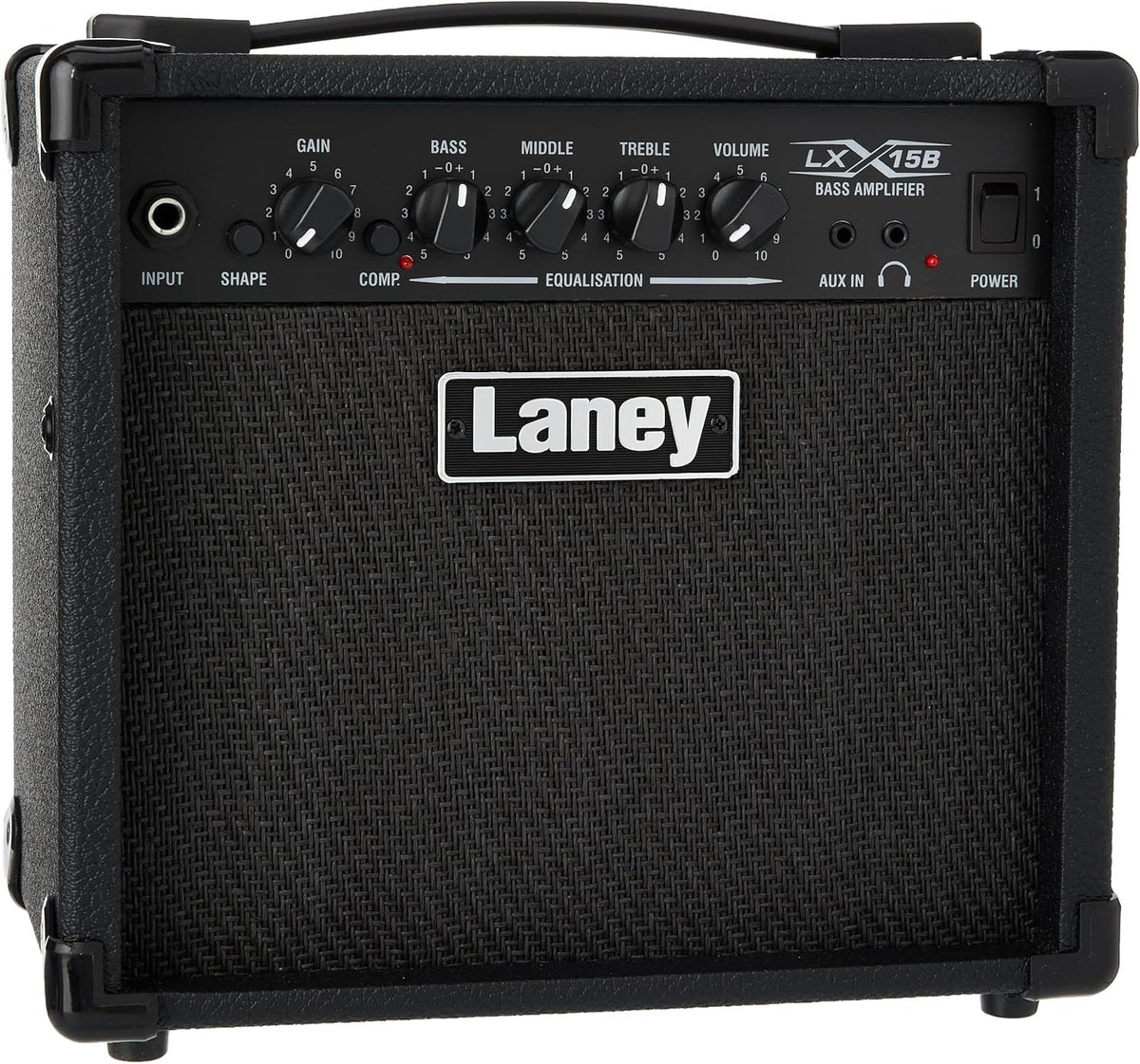 LX15B 15W Bass Guitar Amp Portable Combo with Headphone & AUX