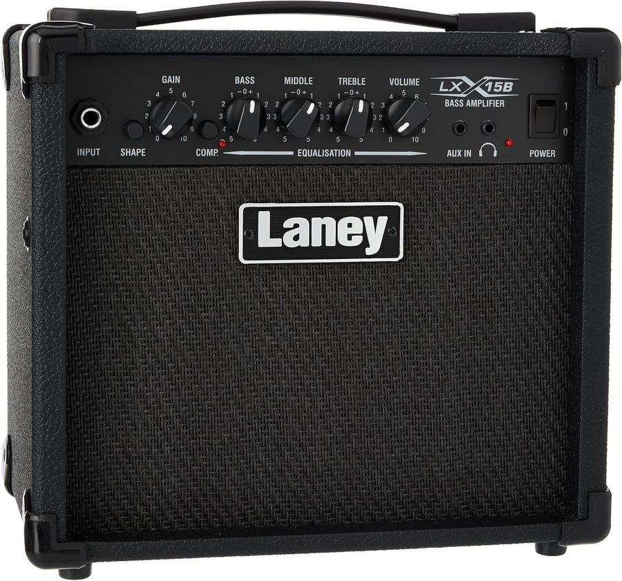 LX15B 15W Bass Guitar Amp Portable Combo with Headphone & AUX