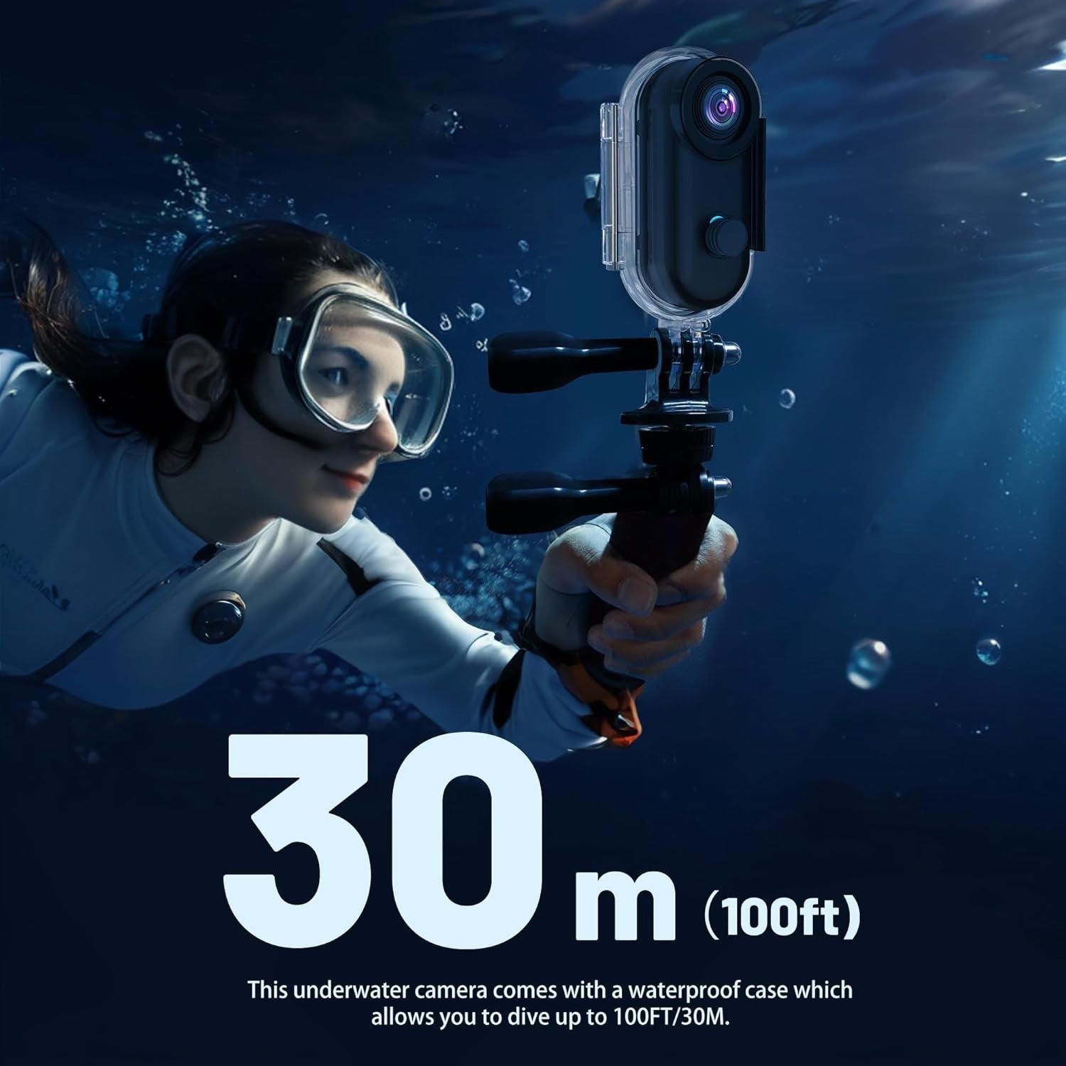 4K Mini POV Camera WiFi Body Cam Waterproof Action Cam 64GB Wide Angle