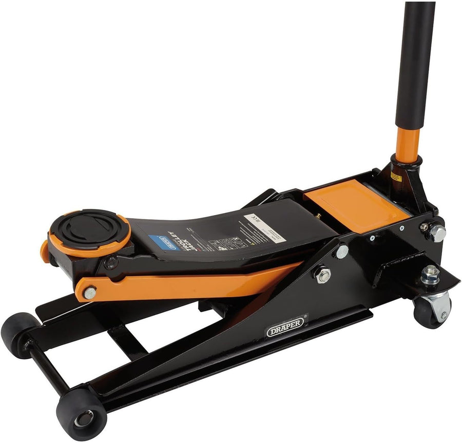 2.25 Ton Low Profile Trolley Jack Twin Piston Fast Lift 75–505mm Heavy Duty