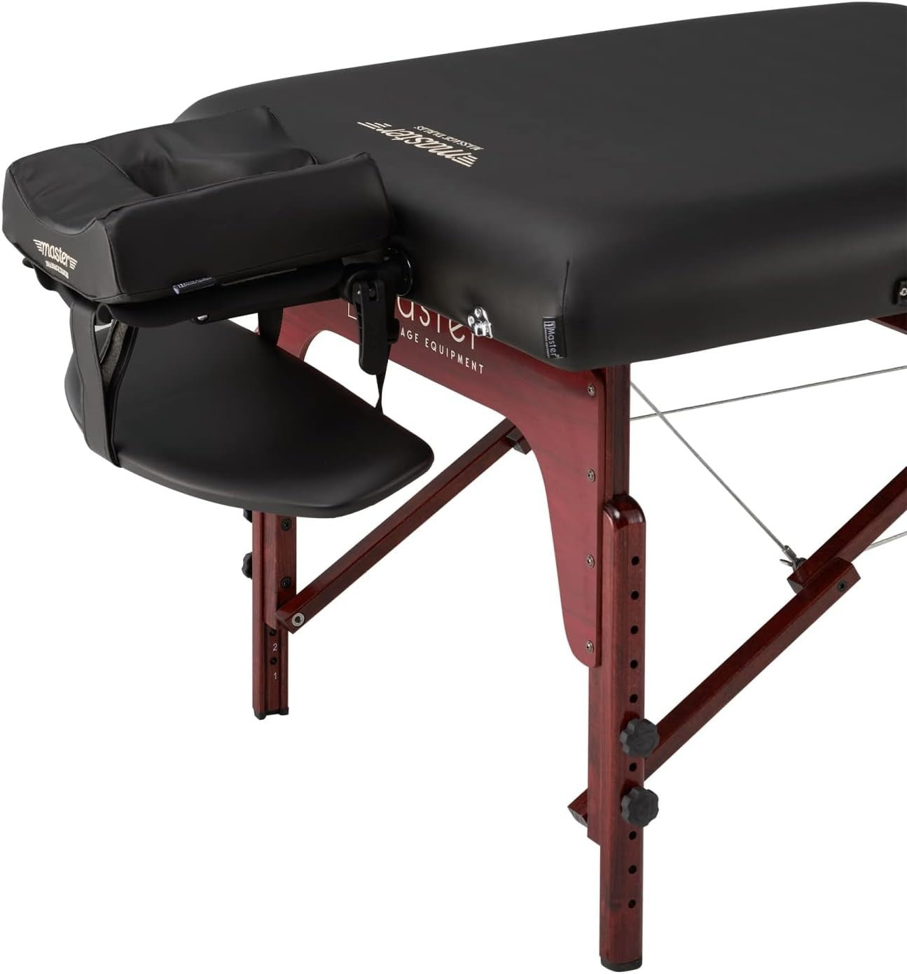 79cm Heated Portable Massage Table | Montclair TT Spa Bed w/ Memory Foam Black