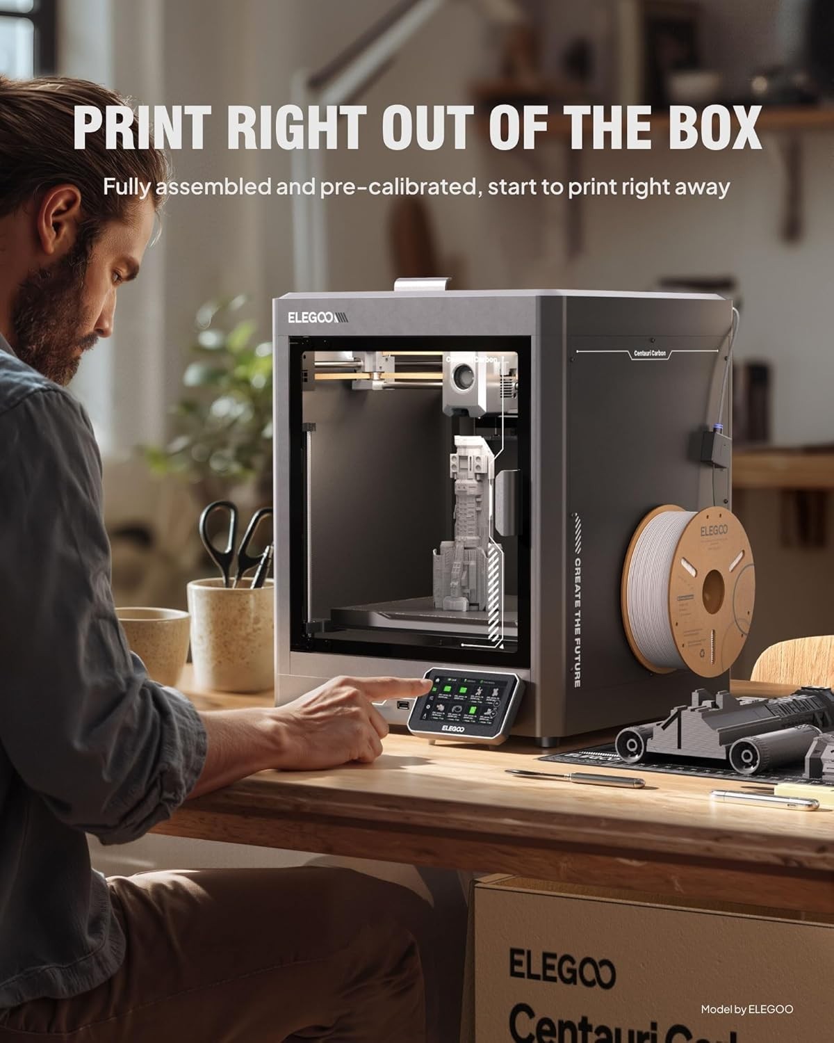 CoreXY High-Speed 3D Printer 500mm/s Auto Level 320°C Nozzle Camera