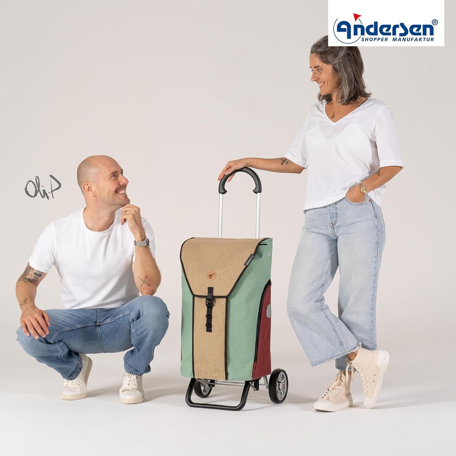 Thermal Shopping Trolley 50L Lightweight Aluminium Removable Wheels