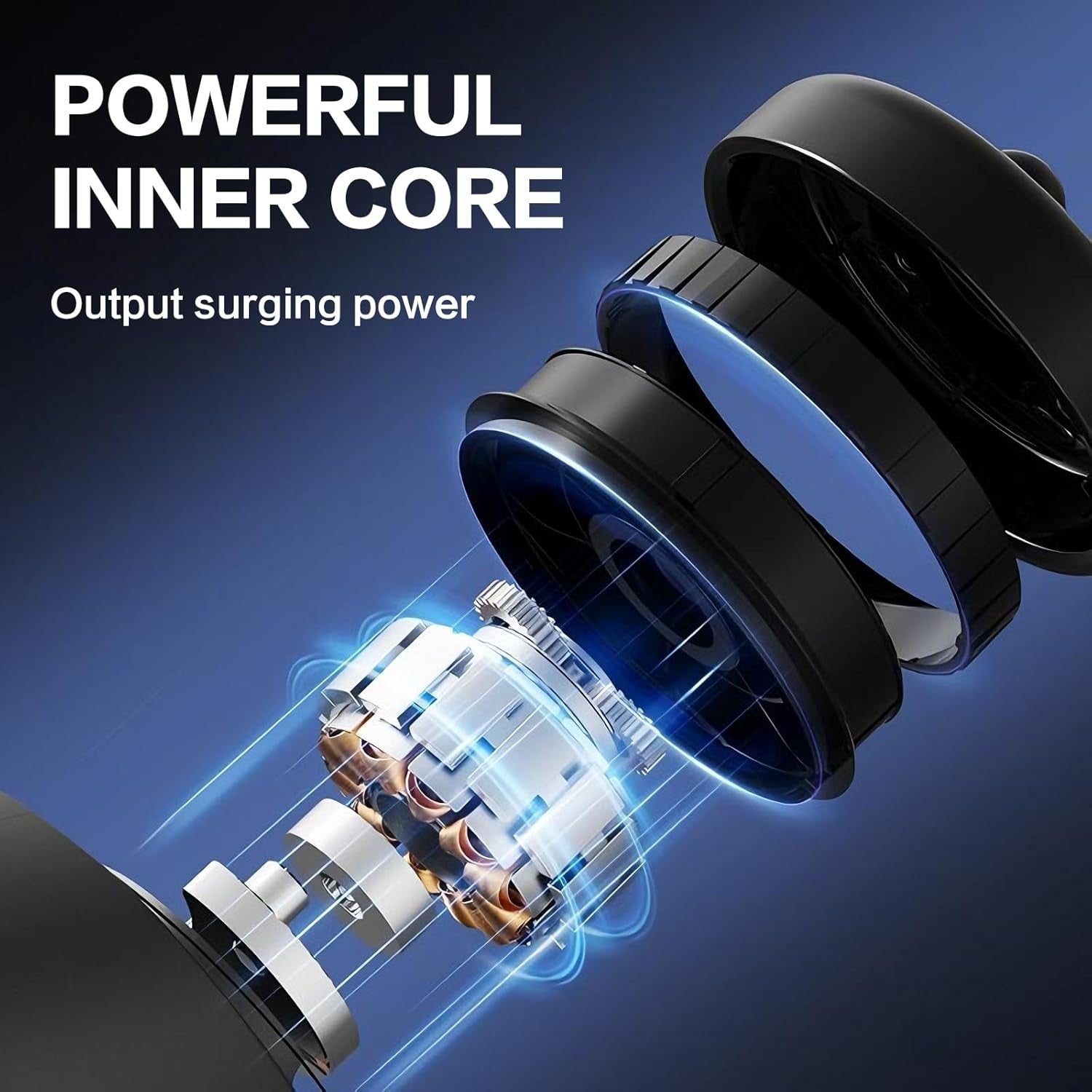 3D Rotating Massage Gun Deep Tissue Cordless Body Massager 30 Speeds