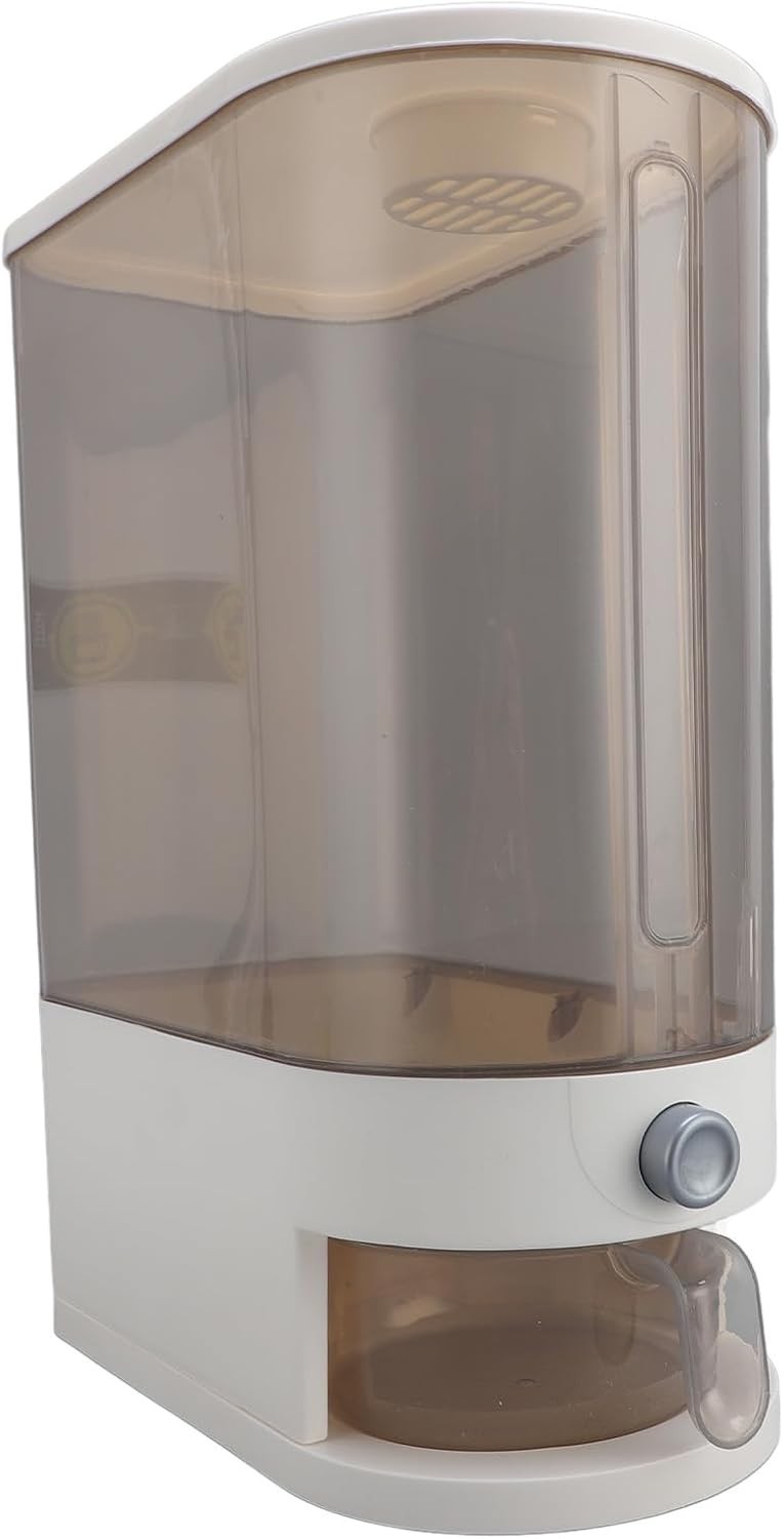 10KG Rice Dispenser Airtight PP Storage Container Space Saving
