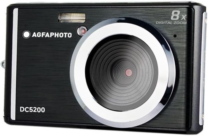 21MP Digital Compact Camera 8X Zoom 720P HD LCD Screen Black
