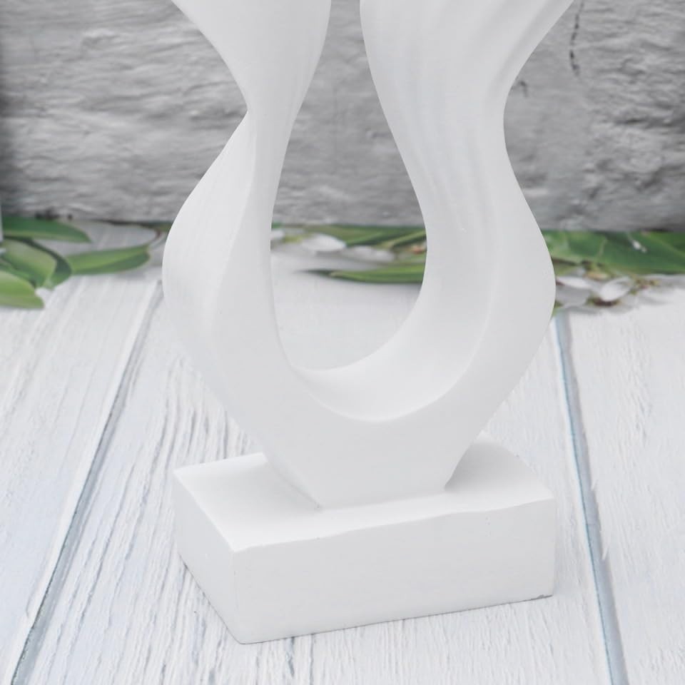 Angel Wing Resin Sculpture Modern White Ornament for Living Room Bedroom Decor