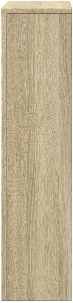 Oak Radiator Cover Cabinet | Modern Slatted Heater Shelf | 78x20x82cm