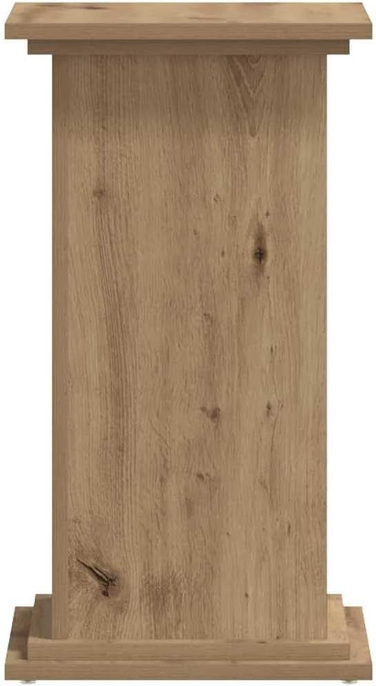 Wood Plant Stand 33x33x60cm Tall Display Pedestal Table Indoor Outdoor Decor Oak