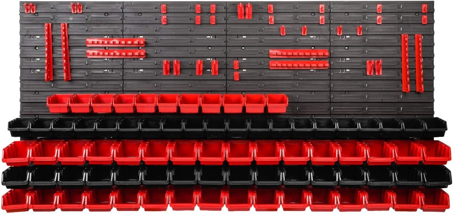 Large Garage Tool Pegboard Wall Storage Organizer Bin Rack