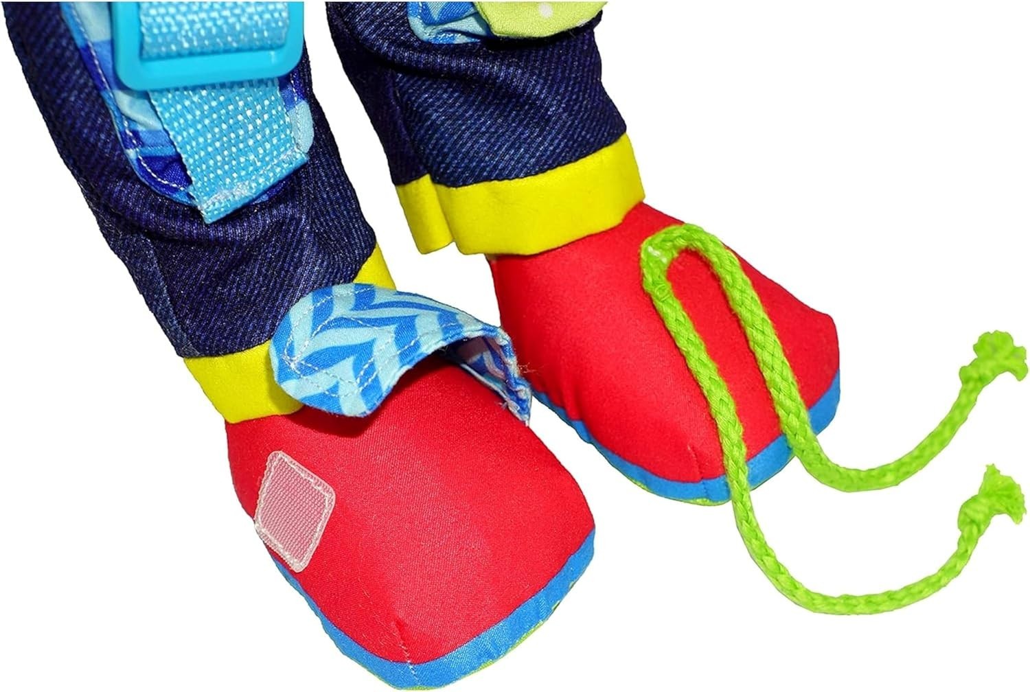 Montessori Learn to Dress Plush Doll Buckles Zips 15.5”