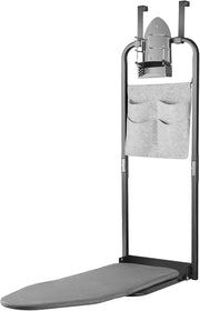 Door Ironing Board Space Saving Hanging Foldaway with Iron Holder