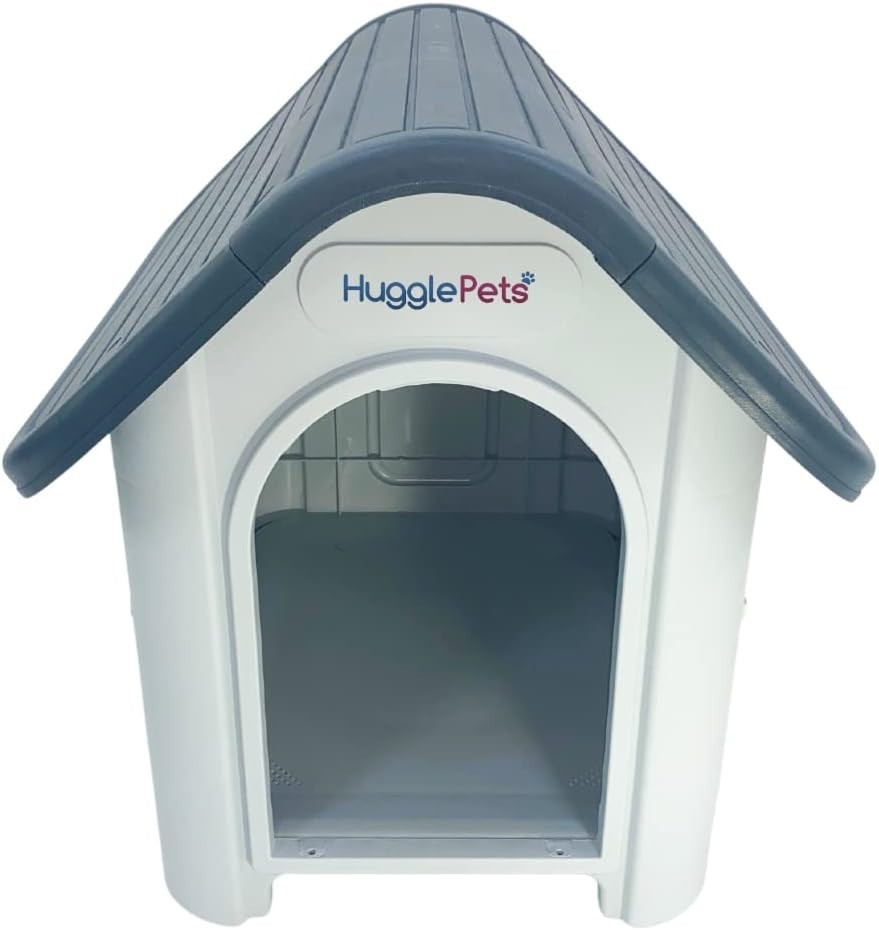 Lightweight Outdoor Indoor Dog House with Ventilation & Raised Floor 75x59x66cm