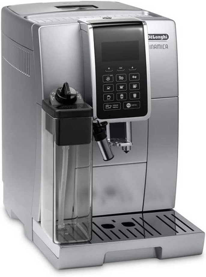 Automatic Bean-to-Cup Coffee Machine Milk Frother 1.8L LatteCrema 1450W Silver