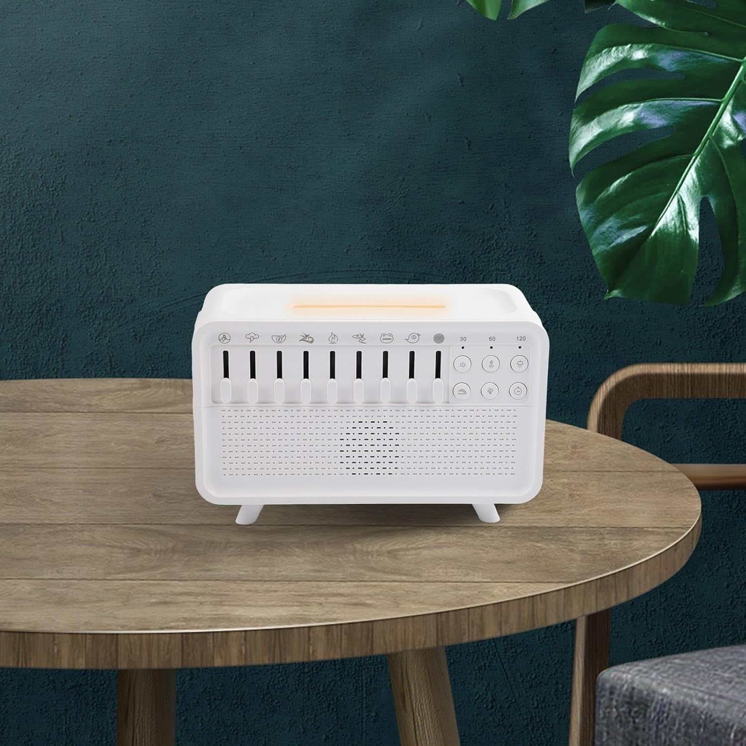 White Noise Machine & Aroma Diffuser with Night Light, 8 Sounds, USB