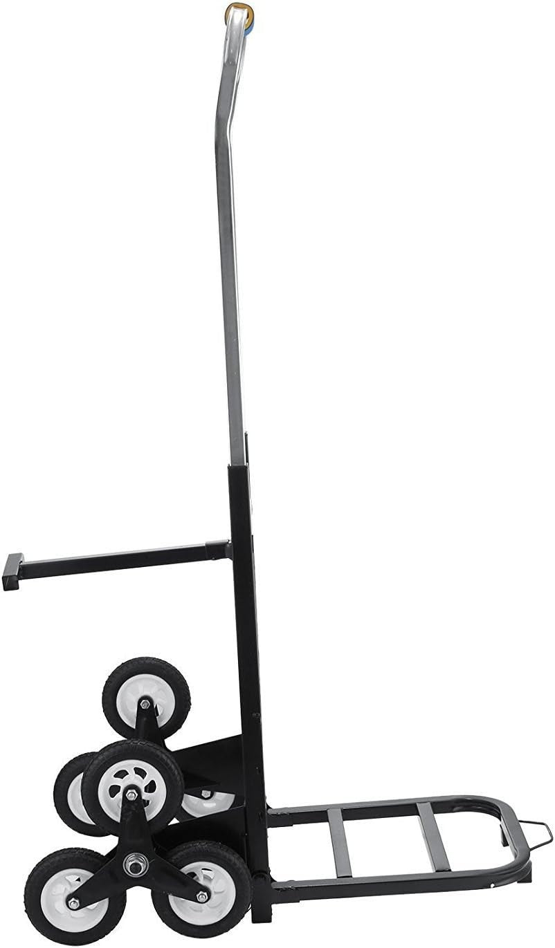 330lb Stair Climbing Sack Truck Folding Dolly Trolley Steel Wheels