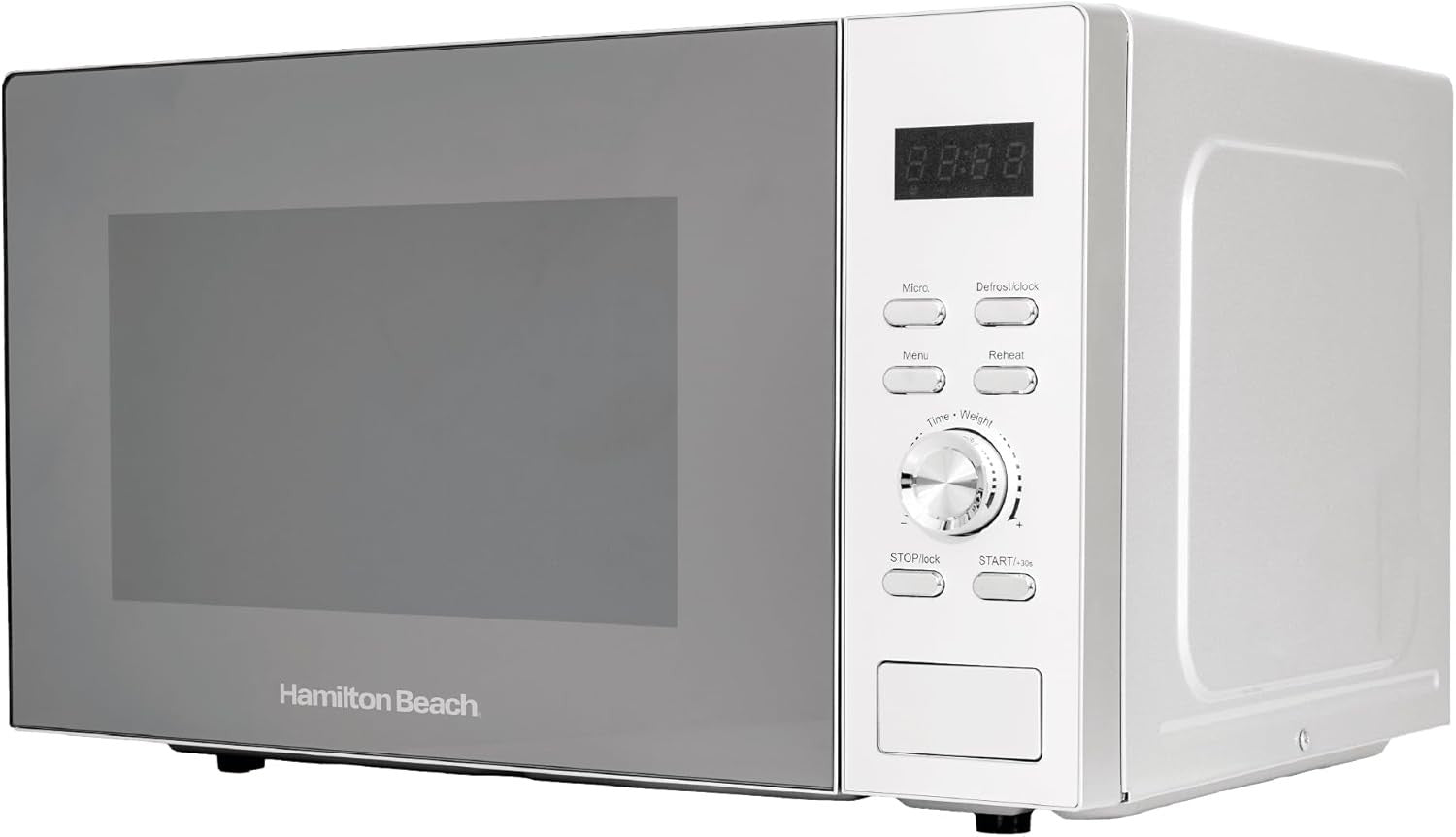 30L Family-Size Digital Microwave 950W 8 Auto Programs Silver