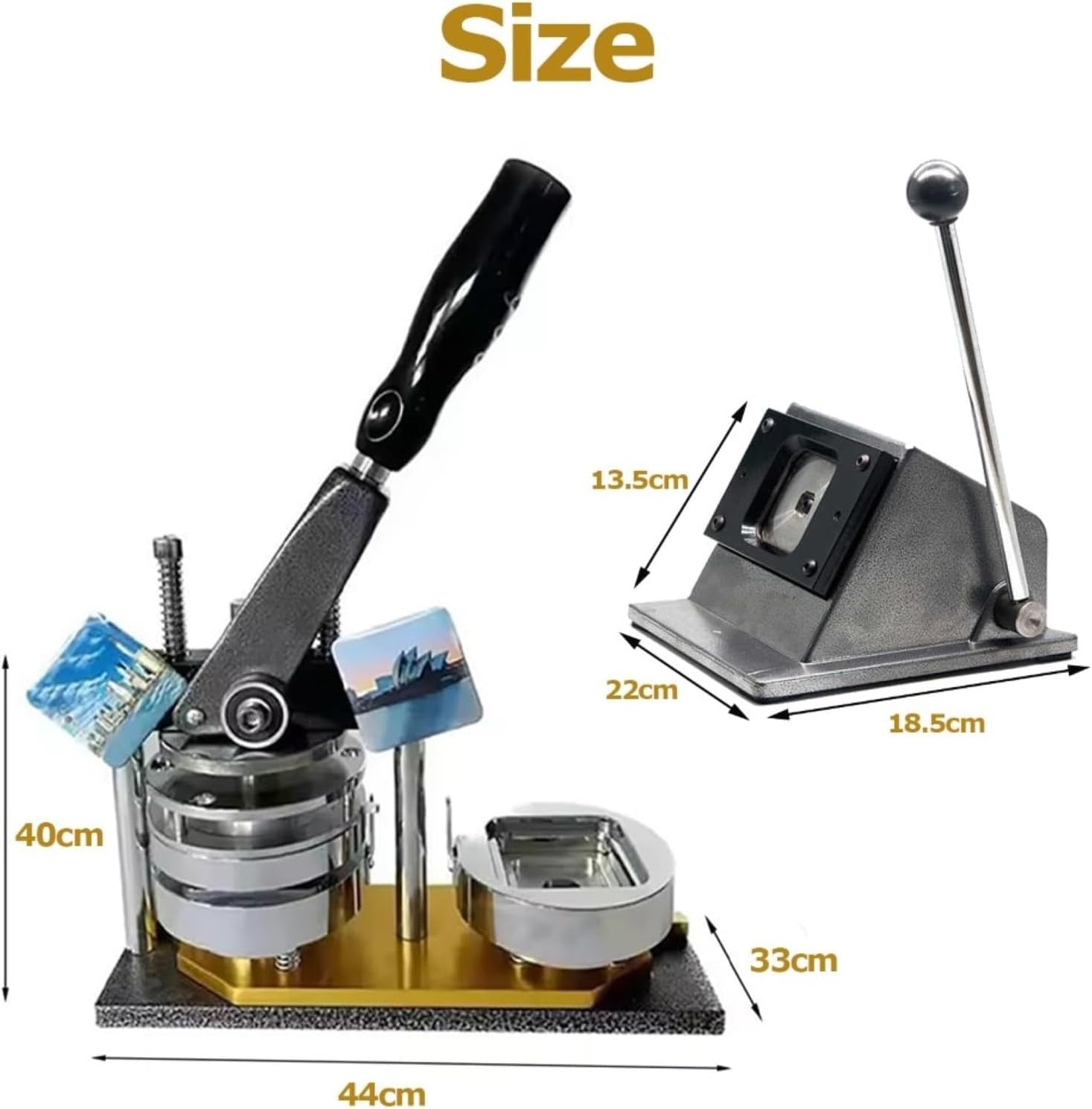 Square Badge Maker Machine 50mm Photo Magnet Button Press Kit